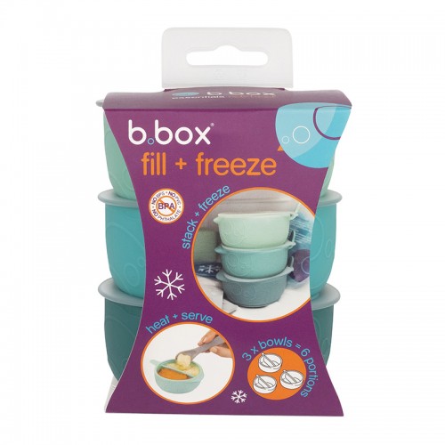 B.box Fill + Freeze (Baby Purees Storage Bowl With Lid ) - 3 Pack B.box Fill + Freeze (Baby Purees Storage Bowl With Lid ) - 3 Pack