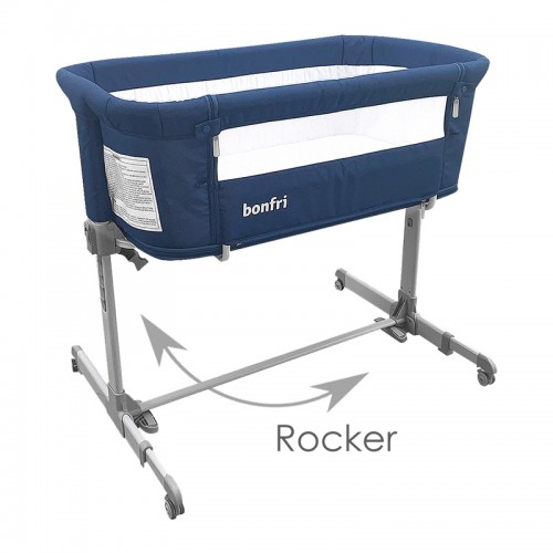 Bonfri S5 Rock & Relax Bassinet + Playpen  (With Travel Bag & Mosquito Net) | Birth - 9kg (crib) | Birth - 22kg (playpen) | FREE Fitted Sheet