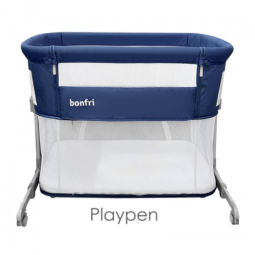 Bonfri S5 Rock & Relax Bassinet + Playpen  (With Travel Bag & Mosquito Net) | Birth - 9kg (crib) | Birth - 22kg (playpen) | FREE Fitted Sheet