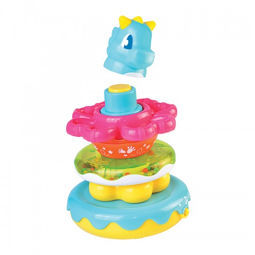Hap-P-Kid Little Learner Musical Wobbly Dino Stacking Rings Hap-P-Kid Little Learner Musical Wobbly Dino Stacking Rings