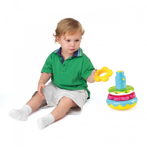 Hap-P-Kid Little Learner Musical Wobbly Dino Stacking Rings Hap-P-Kid Little Learner Musical Wobbly Dino Stacking Rings