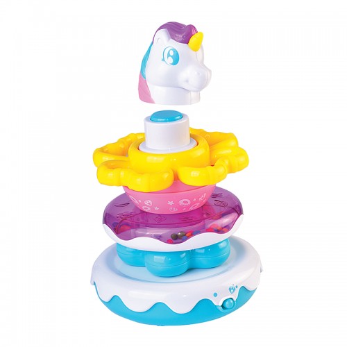 Hap-P-Kid Little Learner Musical Wobbly Unicorn Stacking Rings Hap-P-Kid Little Learner Musical Wobbly Unicorn Stacking Rings