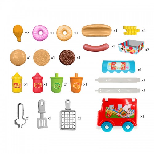 Hap-P-Kid Little Learner Mini Chef Deli Truck | Food Truck | 18 months+ | Role Playing | Pretend Play