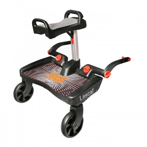 Lascal Buggy Board Maxi + Buggy Board Saddle + FREE Delivery (Black + Red / Black + Blue + Blue/ Black + Grey)