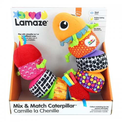 Lamaze Mix and Match Caterpillar Soft Toy | Baby Toys | Stroller Toys | 6 months+