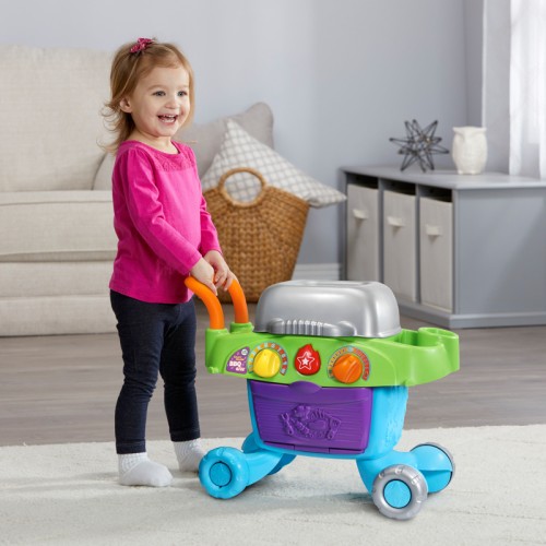 LeapFrog Grill & Learn BBQ | Smart Sizzlin' BBQ Grill | Kitchen Toy | Role Play | 2-5 years