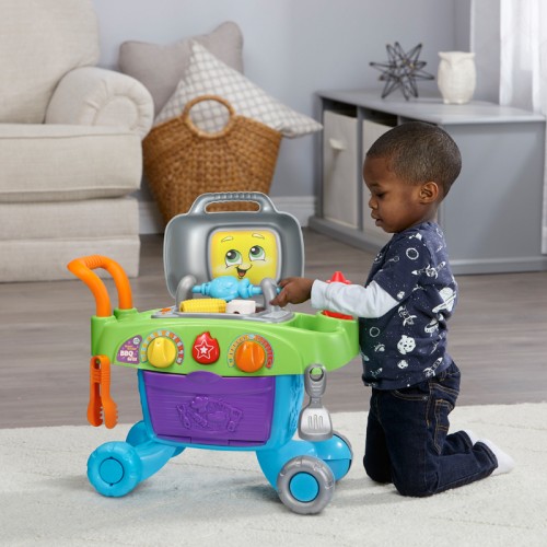 LeapFrog Grill & Learn BBQ | Smart Sizzlin' BBQ Grill | Kitchen Toy | Role Play | 2-5 years