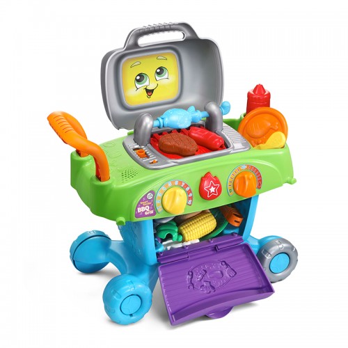 LeapFrog Grill & Learn BBQ | Smart Sizzlin' BBQ Grill | Kitchen Toy | Role Play | 2-5 years
