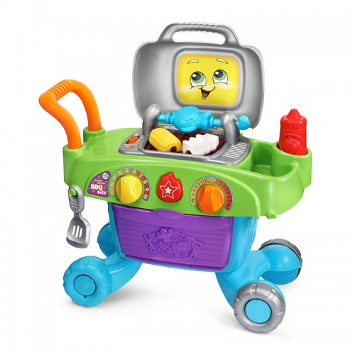 LeapFrog Grill & Learn BBQ | Smart Sizzlin' BBQ Grill | Kitchen Toy | Role Play | 2-5 years