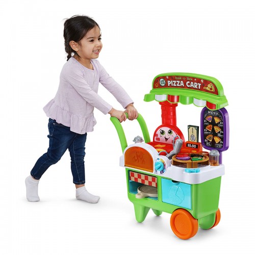 LeapFrog Build-a-Slice Pizza Cart | Role Play | Pretend Play | Kitchen Playsete