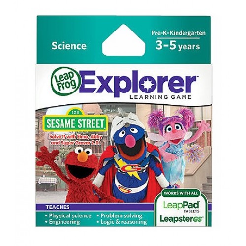 LEAPFROG Explorer Software Learning Game: 123 Sesame Street - Solve It with Elmo, Abby & Super Grover 2.0!
