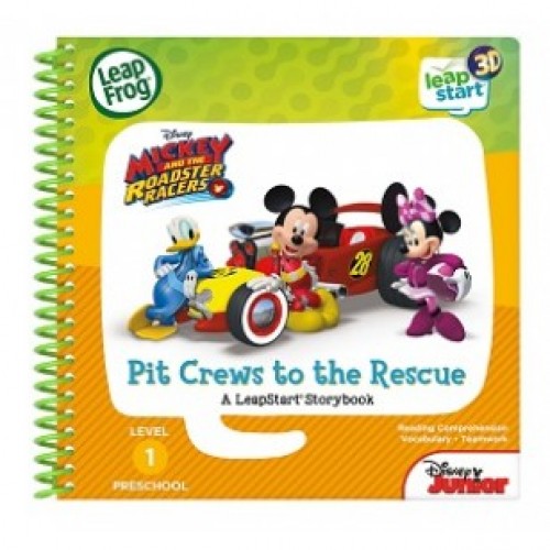 LEAPFROG LeapStart Book - Mickey & The Roadster Racers, Pit Crews to the Rescue