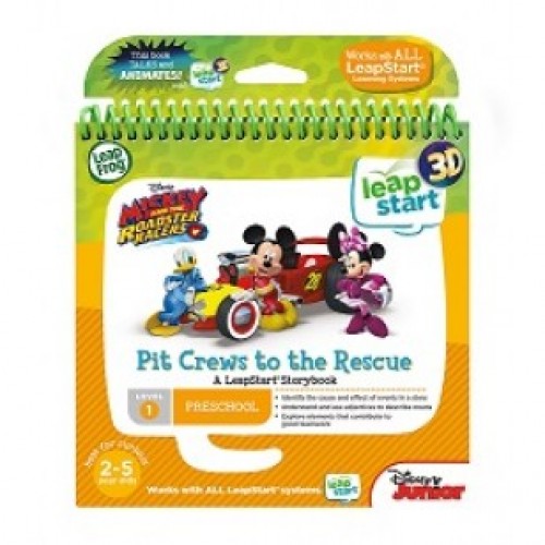 LEAPFROG LeapStart Book - Mickey & The Roadster Racers, Pit Crews to the Rescue