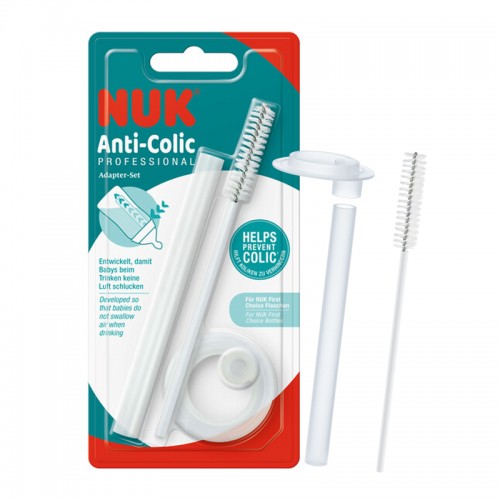 NUK Anti Colic Professional Baby Bottle Adapter Set | Compatible Anti Colic Professional Bottles | BPA Free | Made in Germany