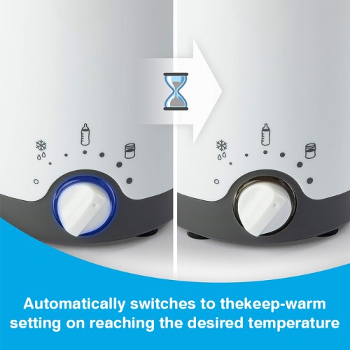 NUK Thermo 3 in 1 Bottle Warmer | Heat Up | Keep Warm | Defrost