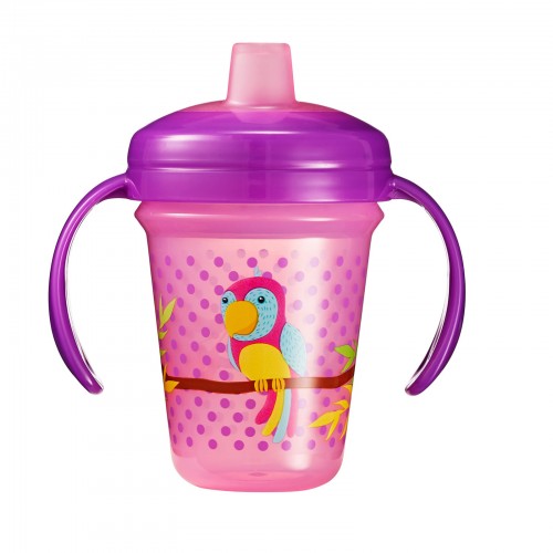THE FIRST YEARS Stackable 7oz Soft Spout Trainer Cup - Parrot THE FIRST YEARS Stackable 7oz Soft Spout Trainer Cup - Parrot