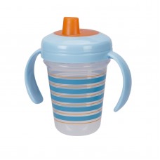 THE FIRST YEARS Stackable 7oz Soft Spout Trainer Cup - Blue Pattern