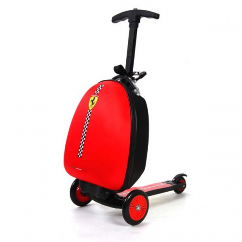 Ferrari 2-In-1 Kids Luggage Scooter