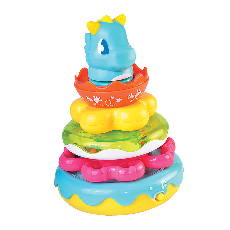 Hap-P-Kid Little Learner Musical Wobbly Dino Stacking Rings Hap-P-Kid Little Learner Musical Wobbly Dino Stacking Rings