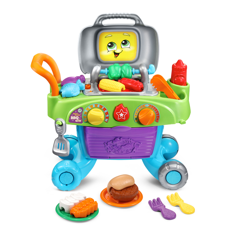 LeapFrog Grill & Learn BBQ | Smart Sizzlin' BBQ Grill | Kitchen Toy | Role Play | 2-5 years